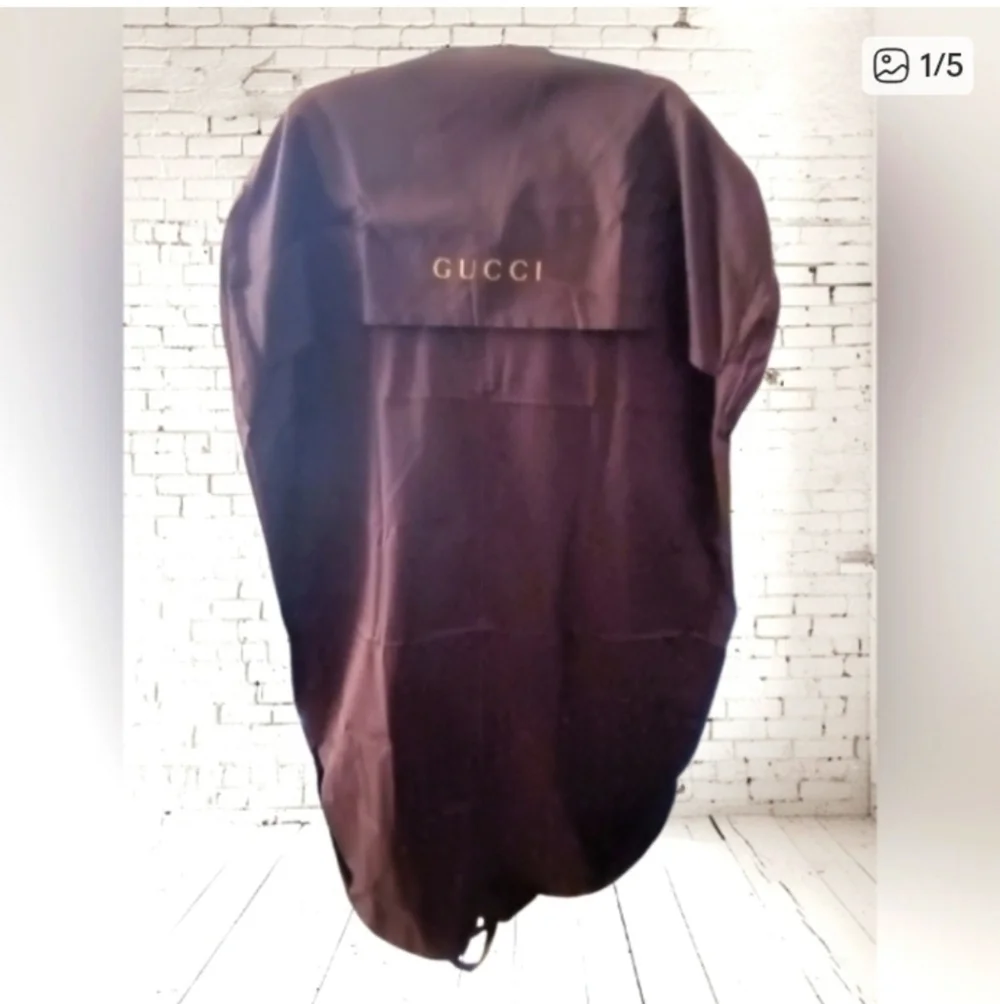 Vintage Gucci Brown Garment Bag 80s Y2K
